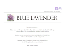 Tablet Screenshot of bluelavender.se